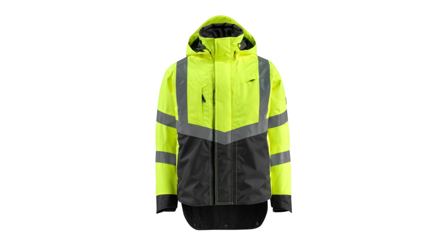 Mascot Workwear HARLOW Black/Green/White/Yellow Unisex Hi Vis Jacket, XXL