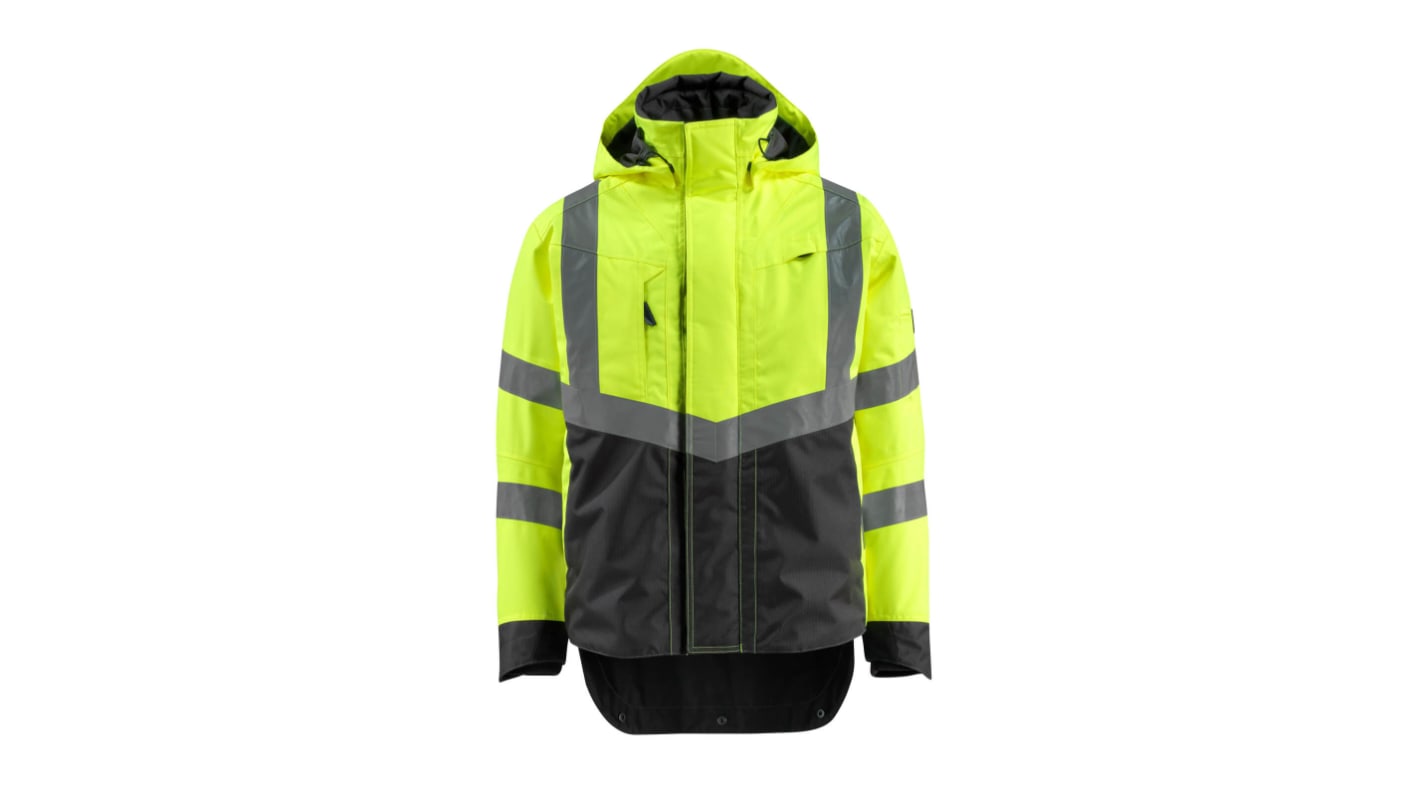 Mascot Workwear HARLOW Black/Green/White/Yellow Unisex Hi Vis Jacket, M
