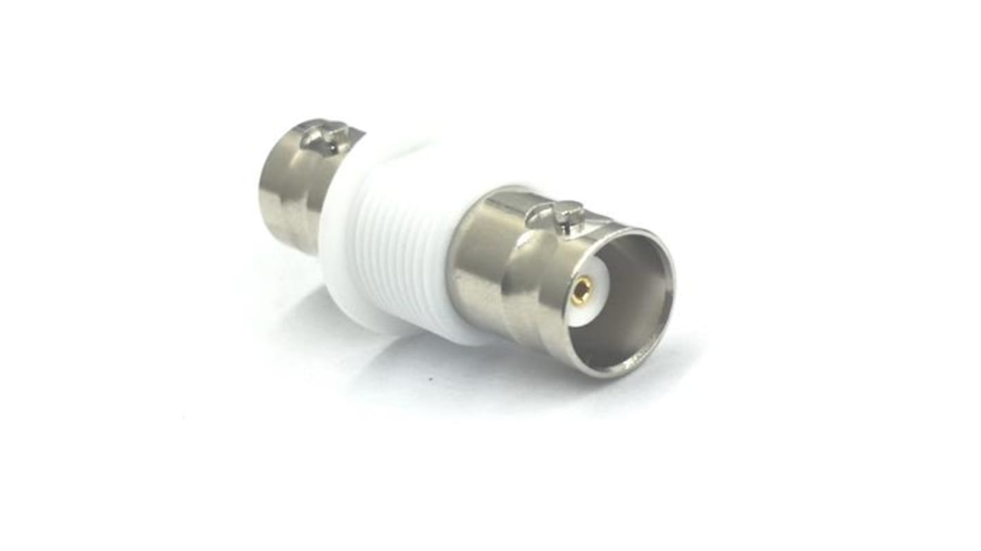 Adaptador coaxial RS PRO 50Ω, Hembra Recta BNC a Hembra BNC, 4GHz Níquel