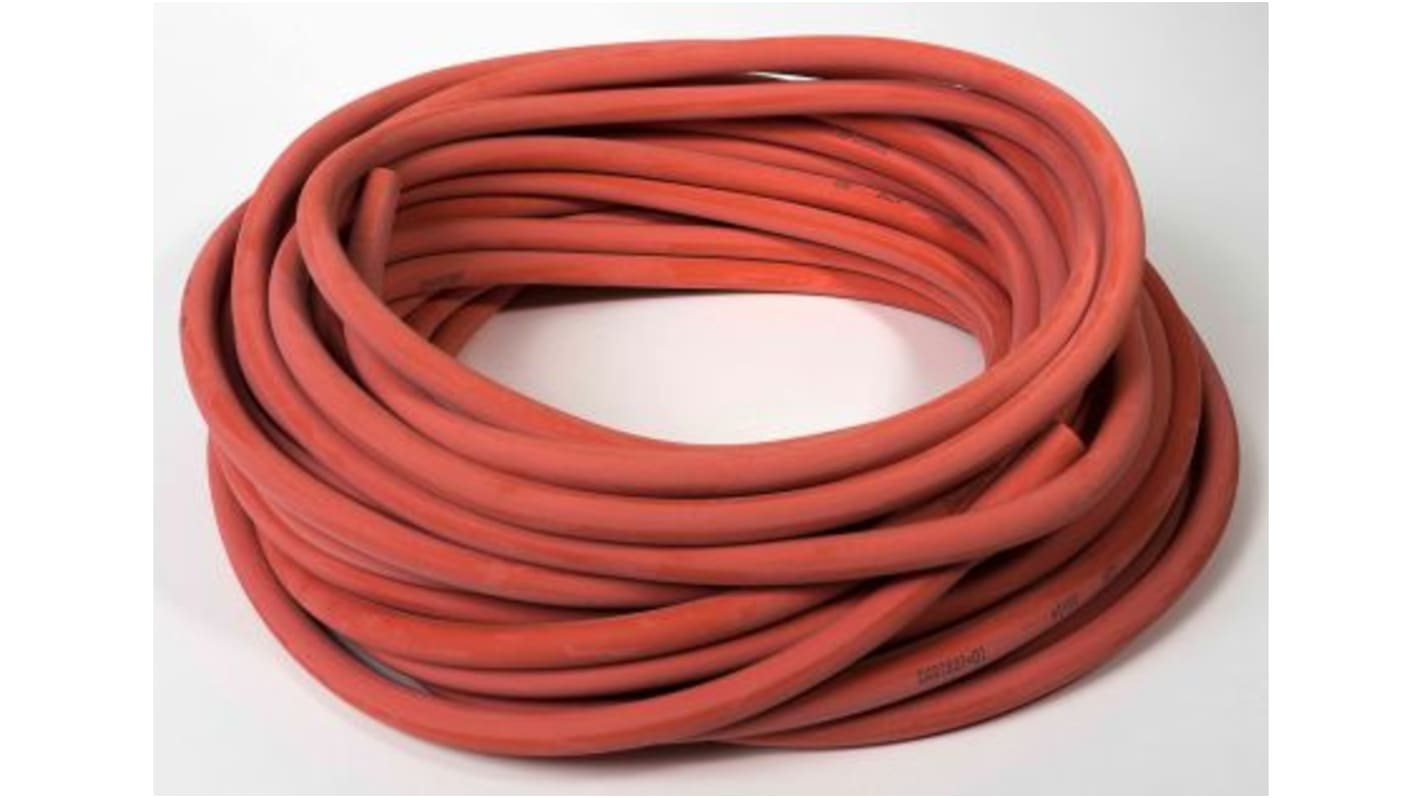 Saint Gobain Versilon™ GSR Natural Rubber, Flexible Tube, 8mm ID, 18mm OD, Red, 25m