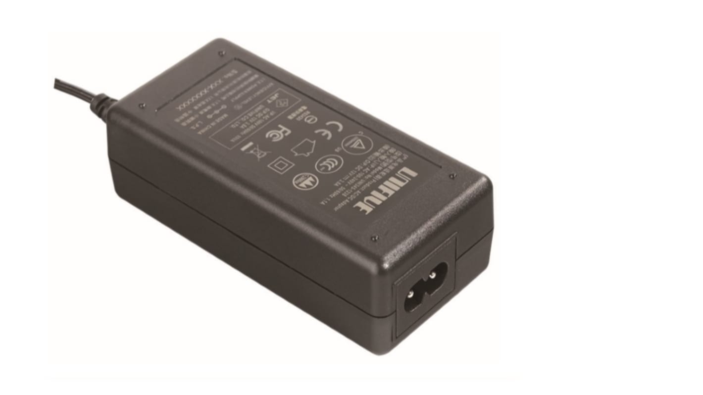 Unifive 45W Power Brick AC/DC Adapter 12V dc Output, 3.8A Output