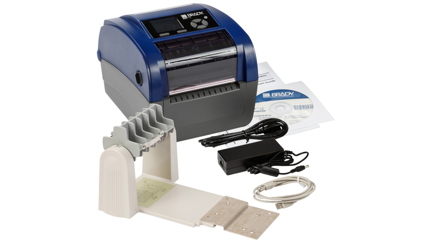 Brady BBP12 Label Printer, 202mm Max Label Width, Type E Plug