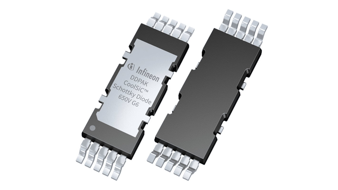 Infineon 650V 10A, SiC Schottky Switching Diode, 10-Pin PG-HDSOP-10-1 IDDD06G65C6XTMA1