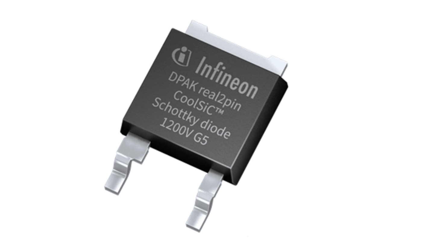 Infineon 1200V 18A, SiC Schottky Switching Diode, 2-Pin PG-TO252-2 IDM10G120C5XTMA1