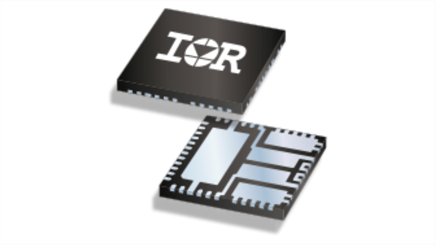 Klasse D IR4302MTRPBF, Audioforstærker IC Klasse D 2-kanals mono 9MHz 130W 44-Pin PQFN44