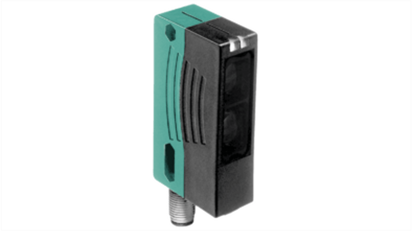 Fotocélula rectangular Pepperl + Fuchs, Sistema Reflex, alcance 7 m, salida 2 EMPUJE/TRACCIÓN, Conector de M12 4