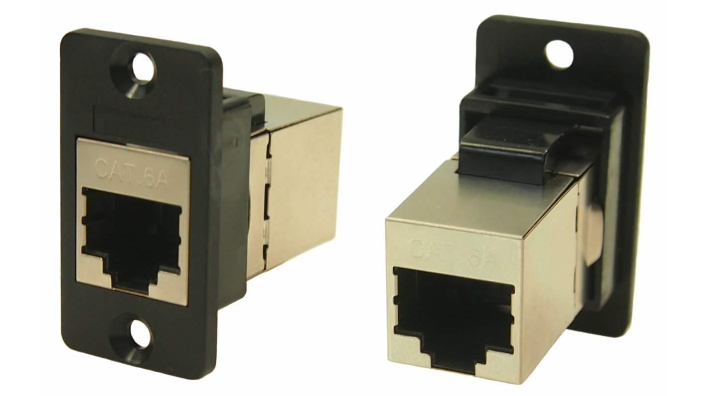 Conector RJ45 Cat6a Hembra RS PRO, de 8P8C vías, apantallado