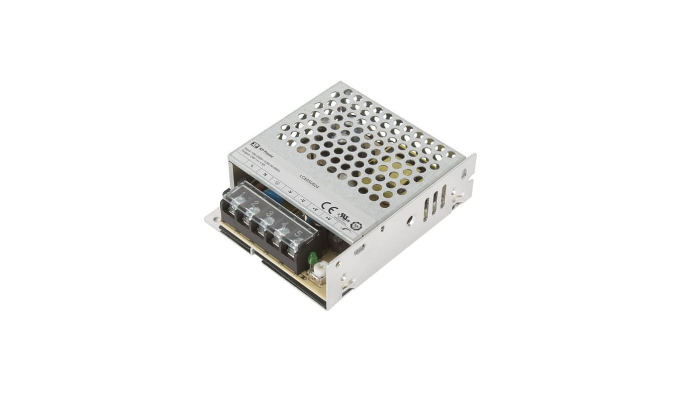 XP Power Switching Power Supply, LCS35US24, 24V dc, 1.5A, 36W, 1 Output, 85 → 264 V ac, 120 → 373 V dc