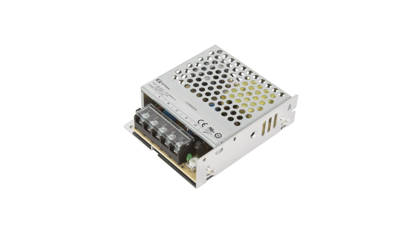 Fuente de alimentación conmutada XP Power serie LCS50, 15V dc, 3.4A, 51W, 1 salida