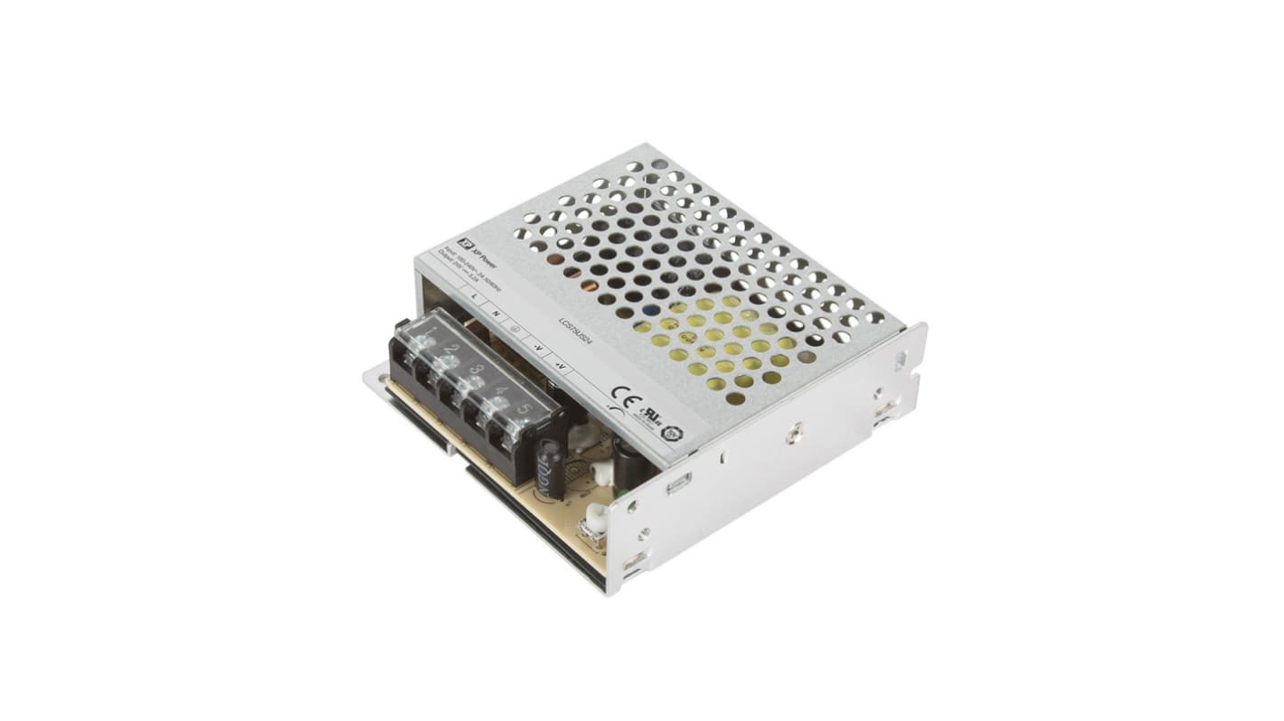 XP Power Switching Power Supply, LCS75US15, 15V dc, 5A, 75W, 1 Output, 85 → 264 V ac, 120 → 373 V dc