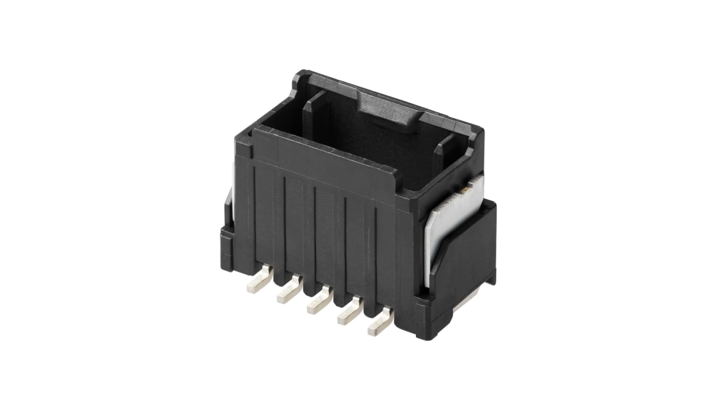 Molex Micro-One Leiterplatten-Stiftleiste Vertikal, 5-polig / 1-reihig, Raster 2.0mm, Ummantelt