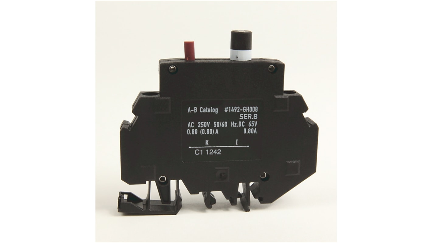 Disjoncteur thermique Rockwell Automation 1492-GH, 7A, 1 pôle, 250V c.a.