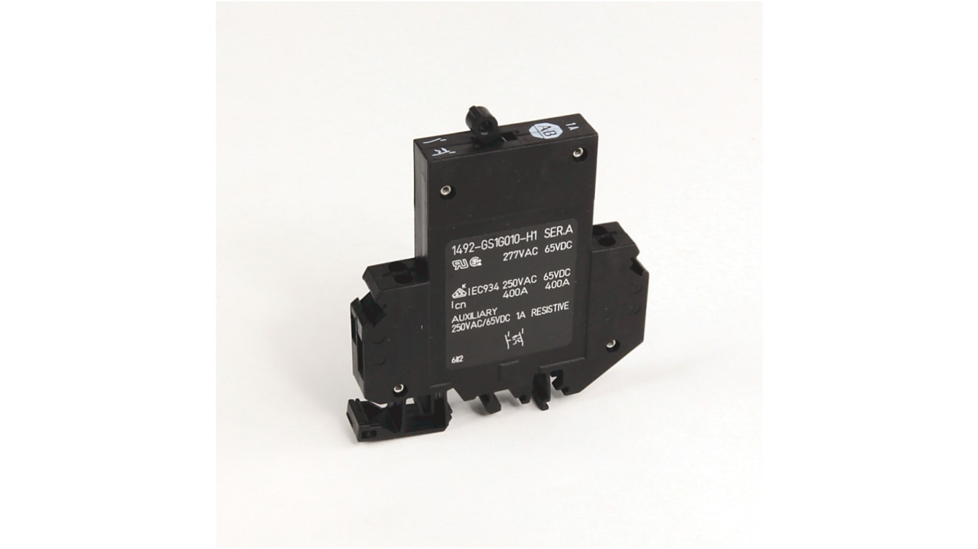 Interruptor automático 1P, 1.5A, Curva Tipo G 1492-GS1G015-H1, 1492-GS, Montaje en Carril DIN