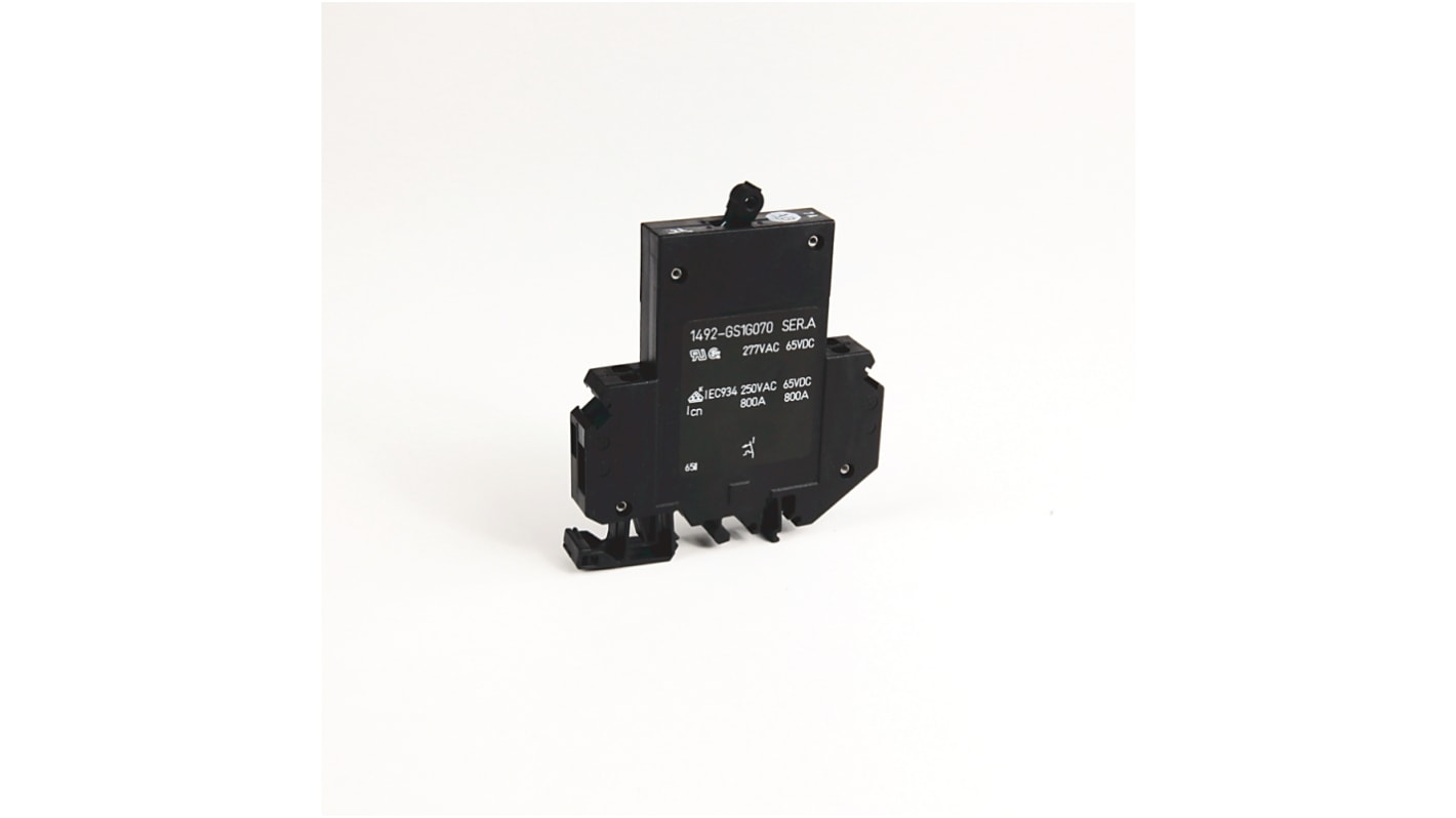 Interruptor automático 1P, 7A, Curva Tipo G 1492-GS1G070, 1492-GS, Montaje en Carril DIN