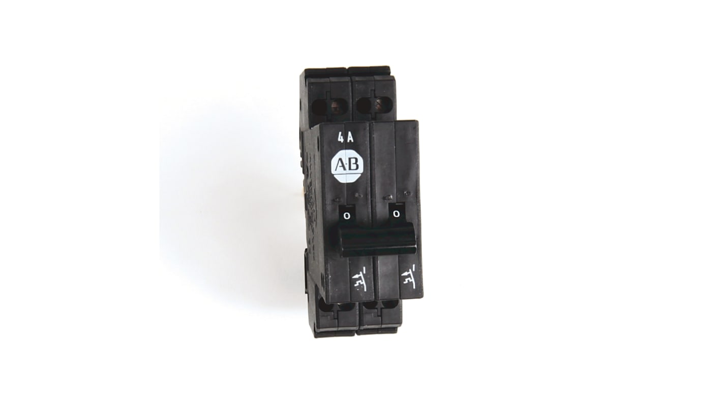 Interruptor automático 2P, 4A, Curva Tipo G 1492-GS2G040-H1, 1492-GS, Montaje en Carril DIN