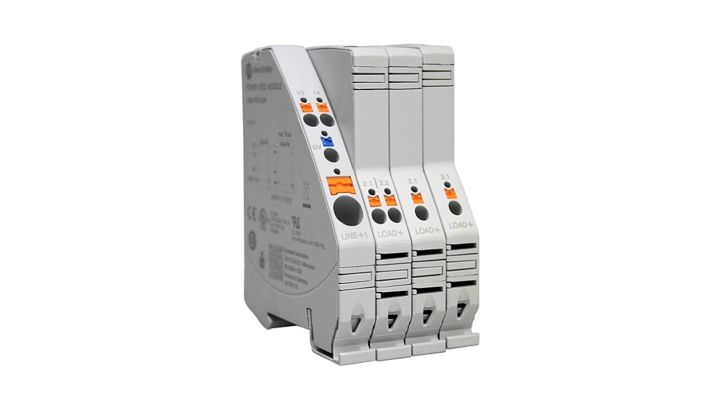 Interruptor automático electrónico Rockwell Automation 1694-PF1244, 40A, Carril simétrico 24V 1694-PF, 2 canales