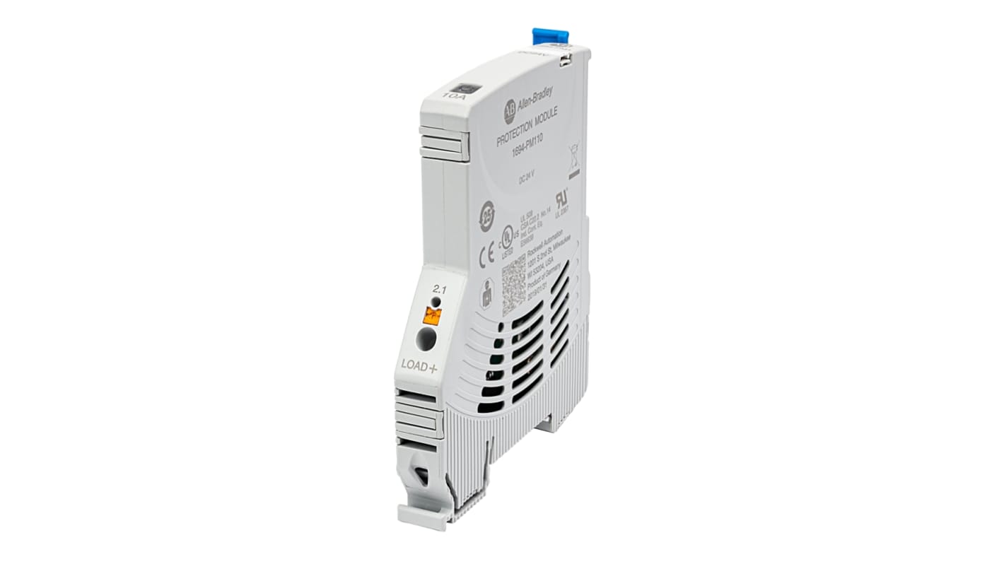 Interruttore elettronico di circuito Rockwell Automation, 3A, 24V, 1 canale, Guida simmetrica, 1694-PM