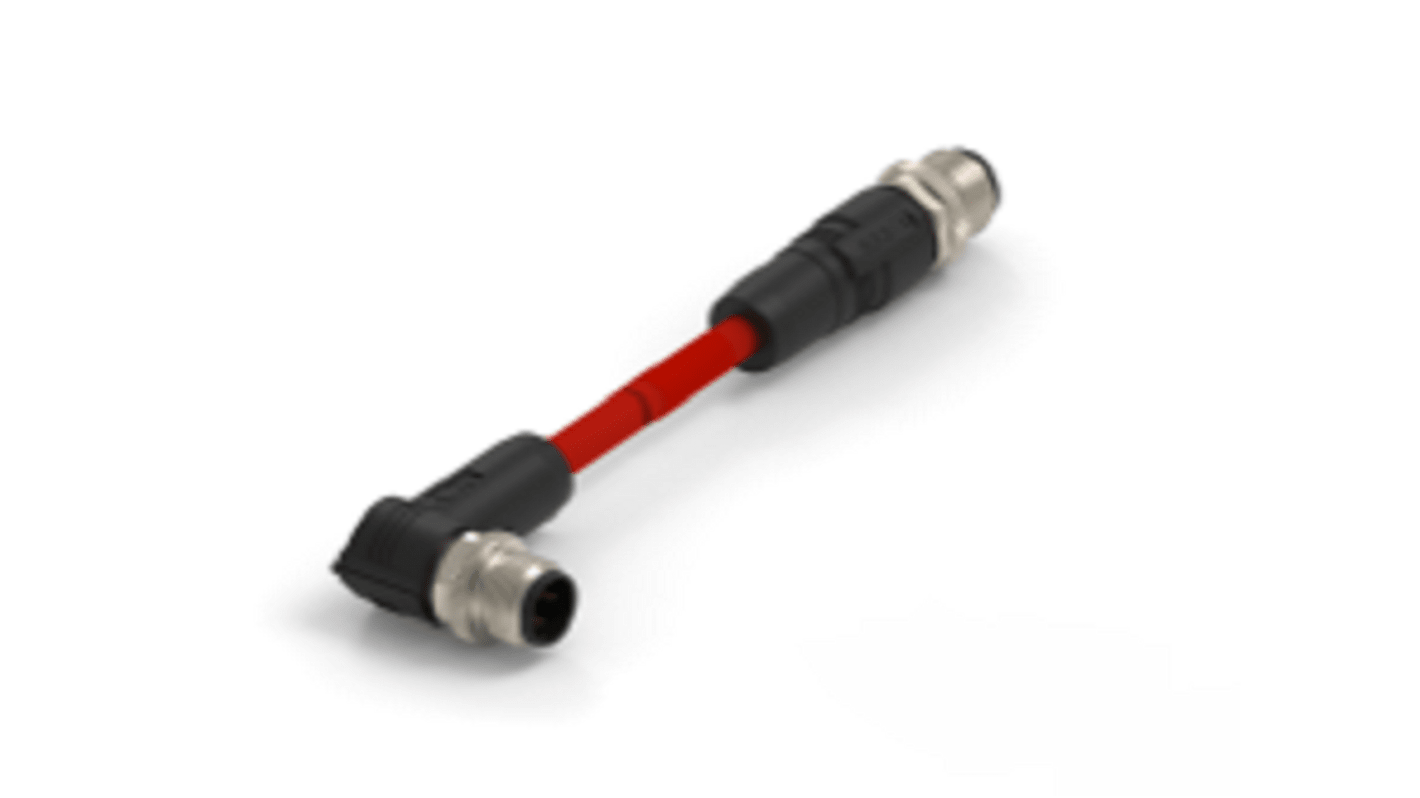 TAD14841311001 TE Connectivity Cat5e Straight Male M12 to Right