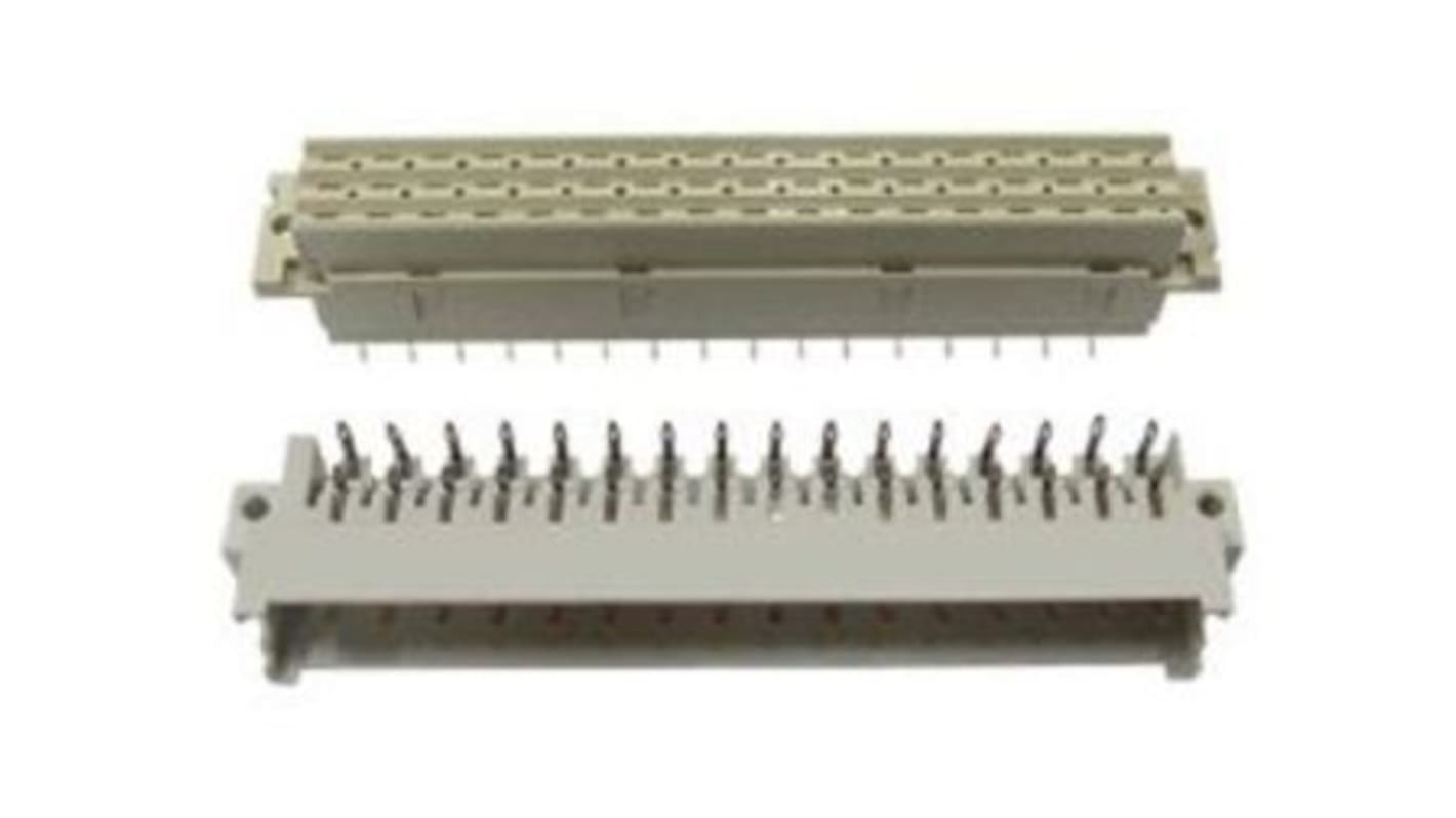 Amphenol Communications Solutions DIN 41612 31 Way 5.08mm Pitch, Type F24/H7, Vertical DIN 41612 Connector, Socket