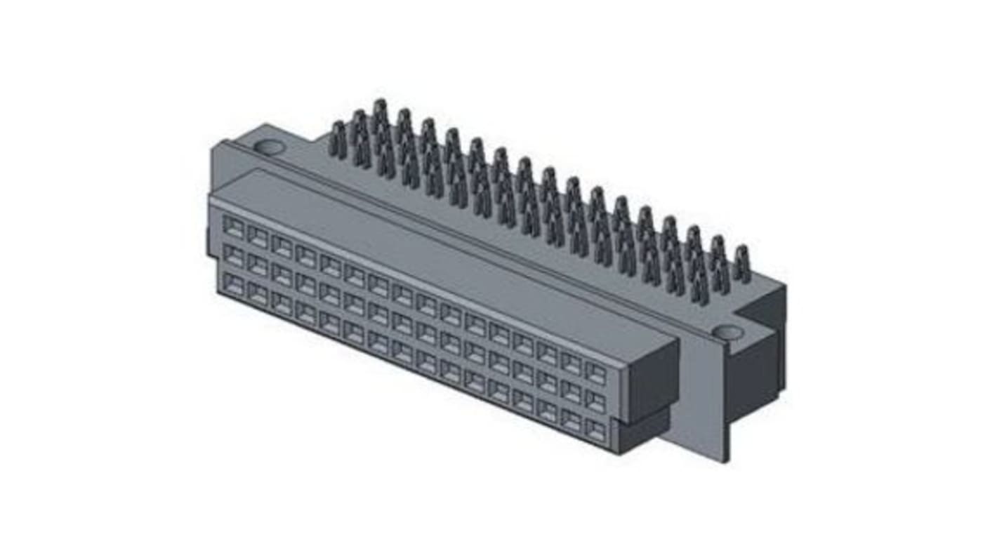 Amphenol Communications Solutions DIN 41612 48 Way, Type C/2, 3 Row, Right Angle DIN 41612 Connector Receptacle