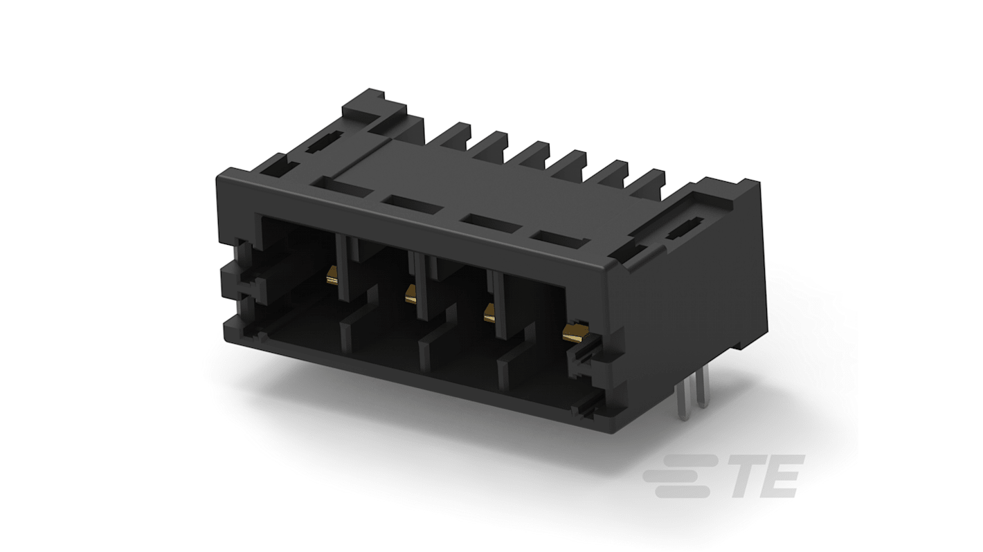 TE Connectivity 5mm Pitch 4 Way Pluggable Terminal Block, Header, Through Hole