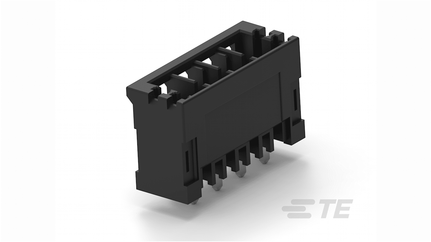 TE Connectivity 5mm Pitch 4 Way Pluggable Terminal Block, Header, Through Hole