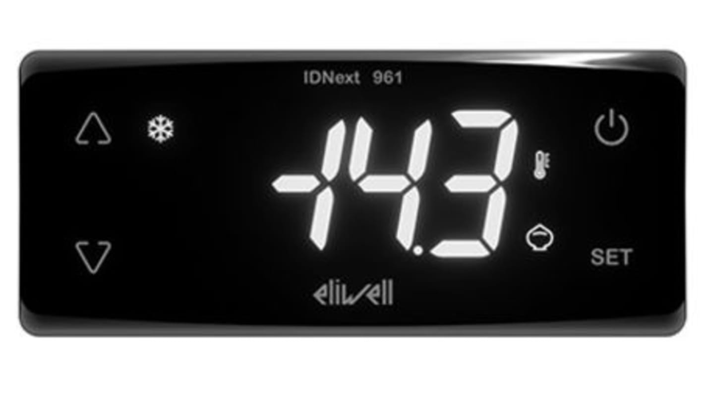 Controlador Eliwell serie ID NEXT, 80.5mm, 230 V, 2 entradas, 1 salida Relé