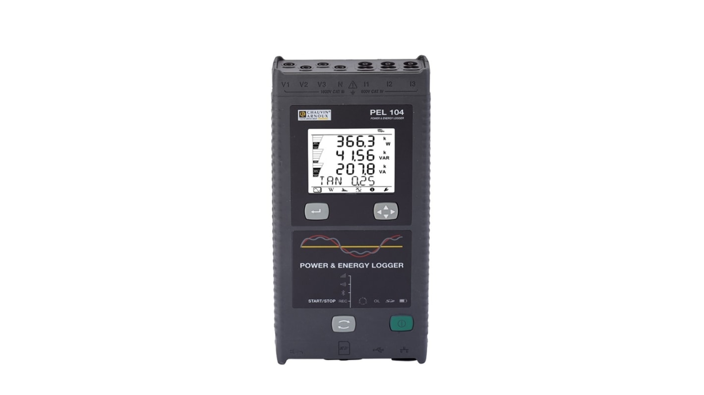 Chauvin Arnoux PEL104 Power & Energy Data Logger, Wi-Fi