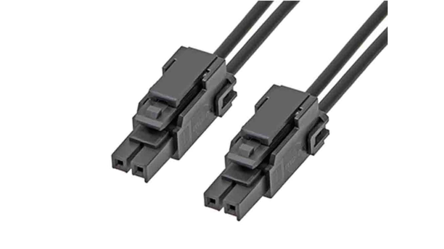 Conjunto de cables Molex Ultra-Fit 217465, long. 150mm, Con A: Hembra, 2 vías, Con B: Hembra, 2 vías, paso 3.5mm