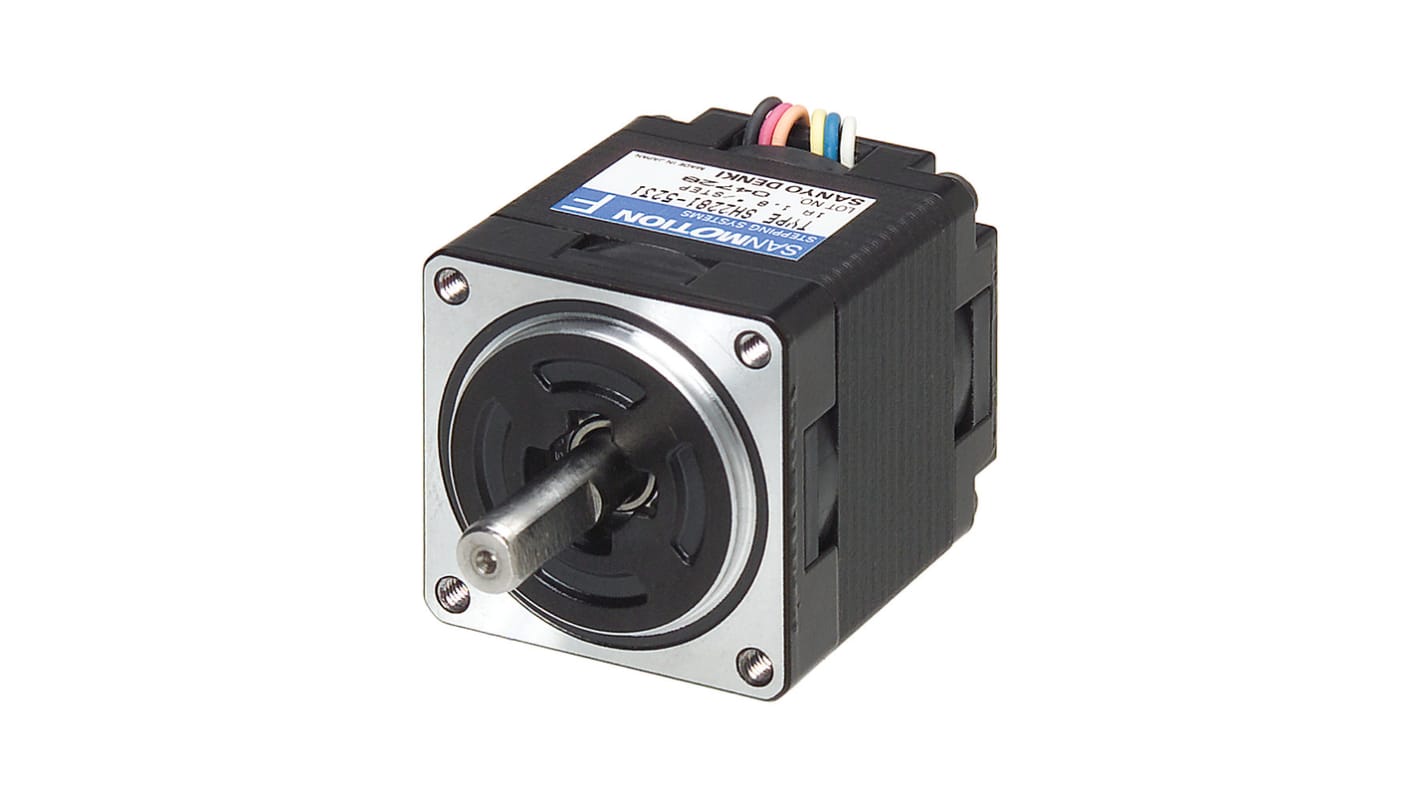 Motor Paso a Paso Sanyo Denki, 24 V, par máx. 0,07 Nm, Ø de eje 28mm