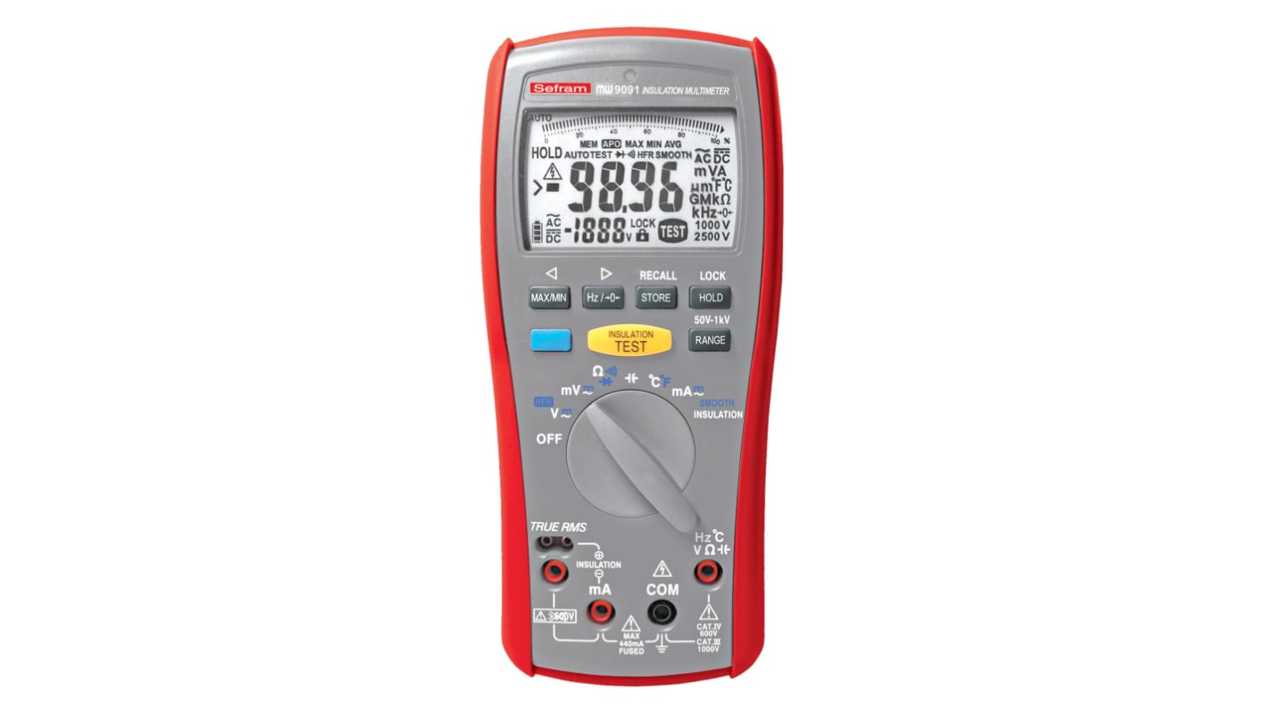 Sefram 9091, Isolationsmultimeter, 600V CAT IV, 1000V CAT III