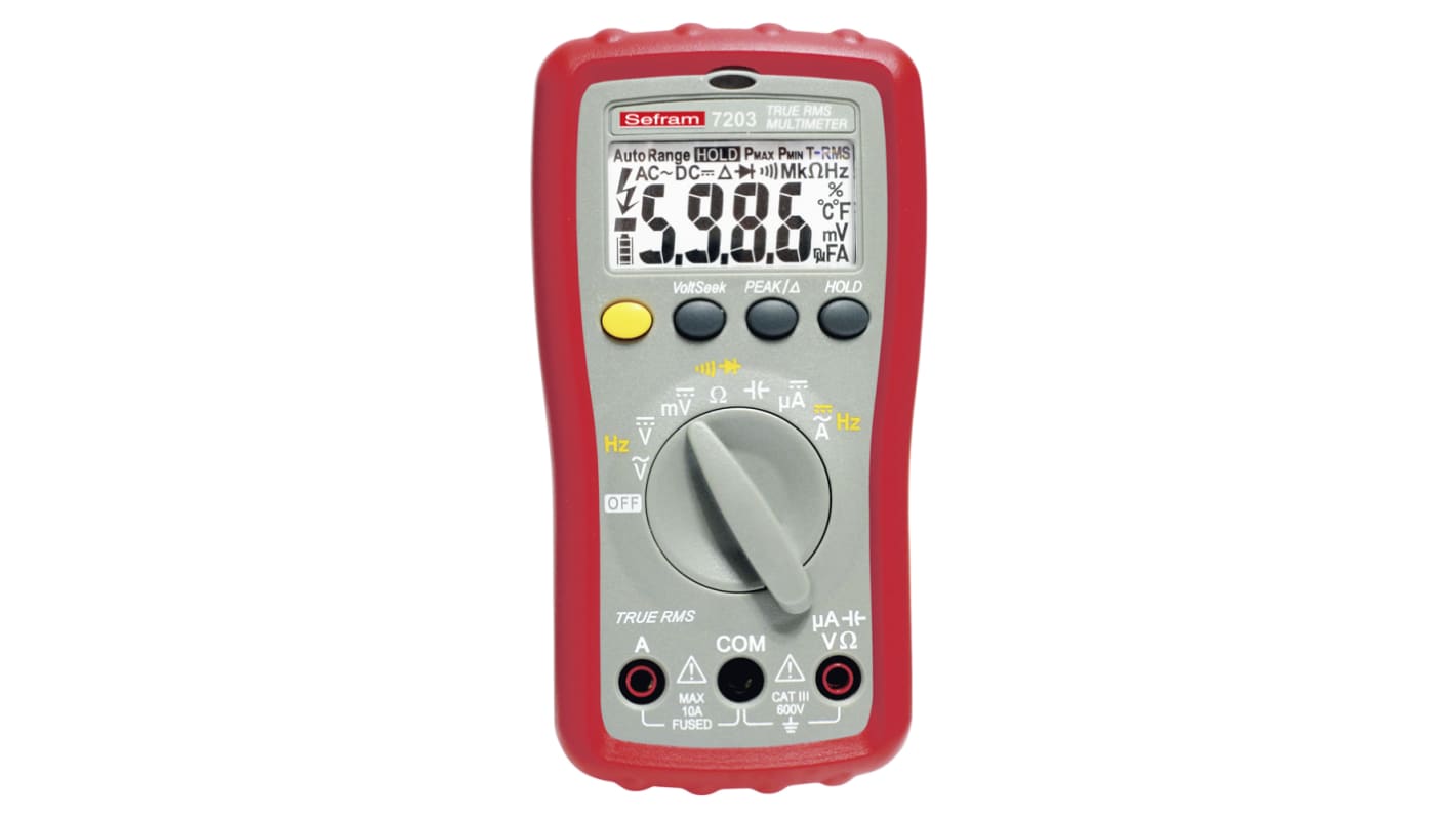 Sefram 7203 Multimeter, 10A ac, 600V ac