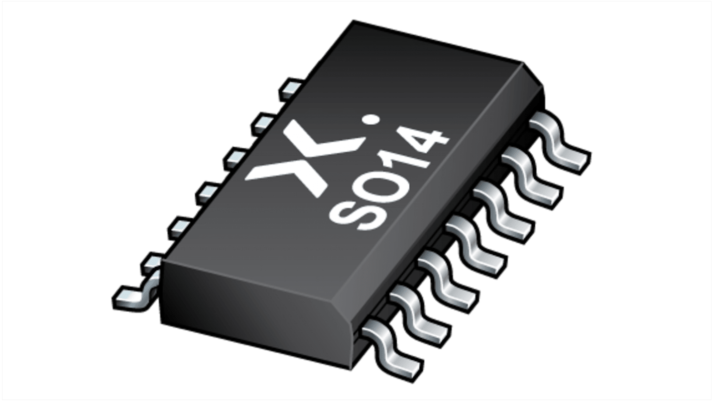 Nexperia Vierfach-NOR-Gatter mit 2 Eingängen, 4-Elem., NOR, 14-Pin, SO14, 2