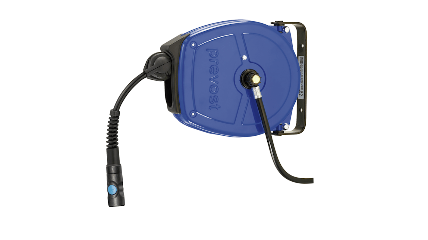DSF 0805IS PREVOST Wall Mounted 5m Air Hose Reel, 8mm Inner Diameter