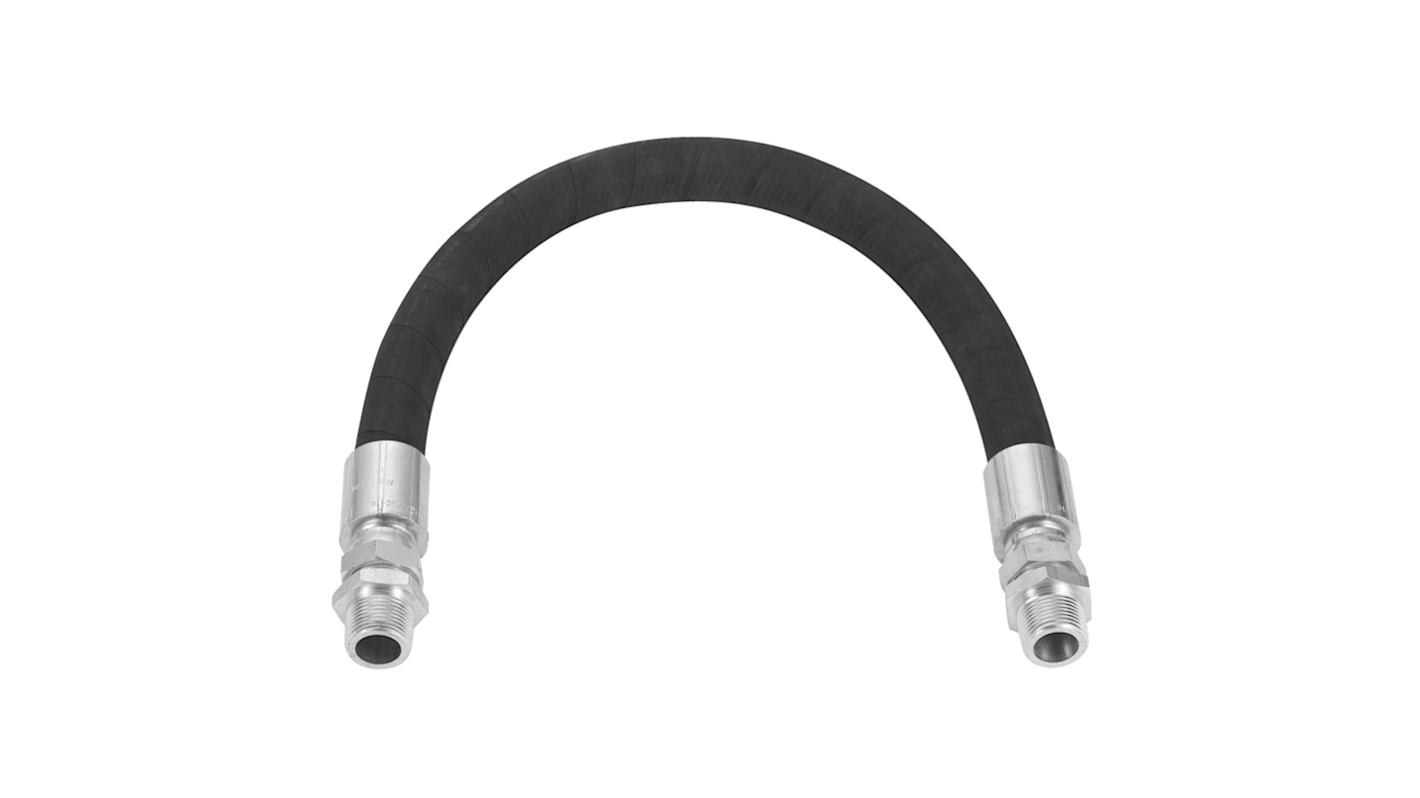 PREVOST 105 bar Black Rubber Flexible Hose Compensation, 21mm outer diameter, 0.75m