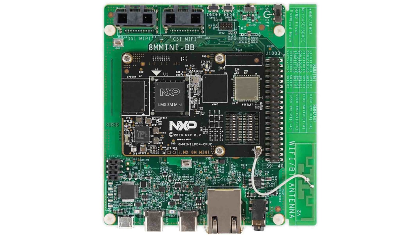 Kit de evaluación i.MX 8M Mini LPDDR4 EVKB Board Hardware de NXP