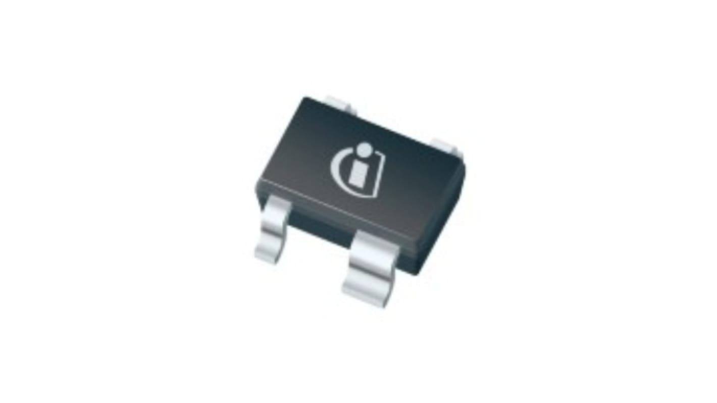 Transistor bipolare RF NPN Infineon, 3 Pin, SOT-343, 120 mA, 6,1 V, Montaggio superficiale