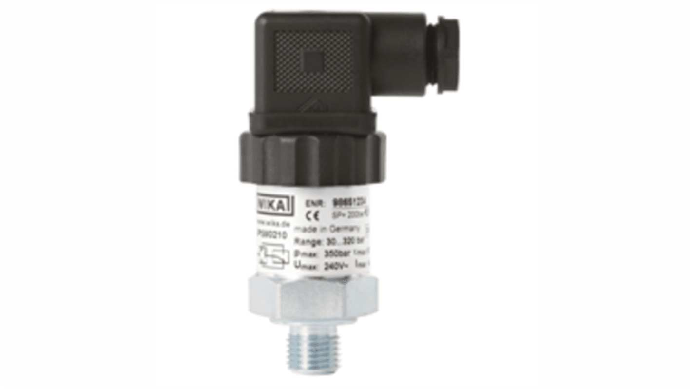 Interrupteur de pression WIKA PSM02, Relative 80bar max, pour Niveau d'air, de gaz et de liquide