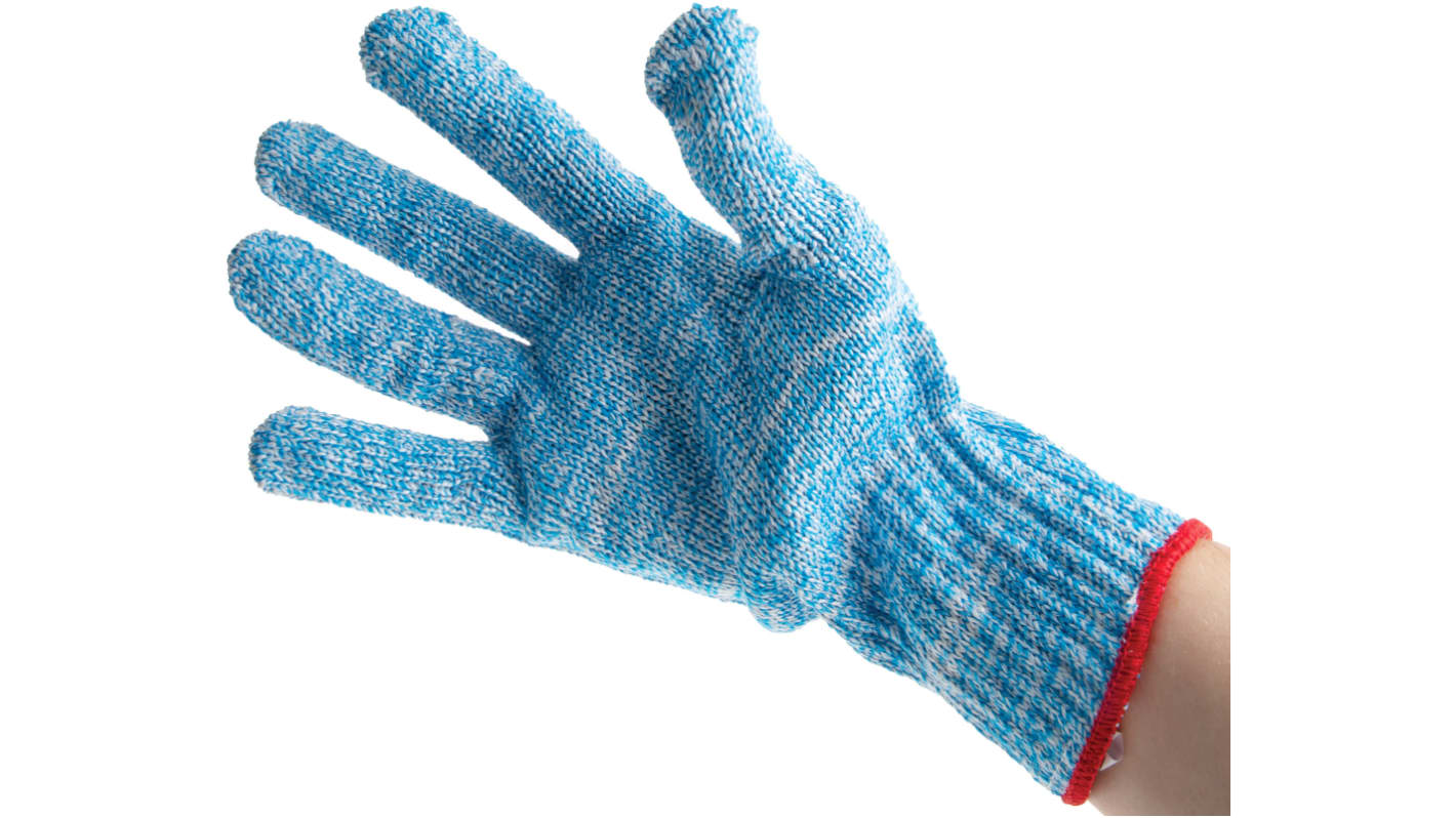Pro Fit Schneidfeste Handschuhe, Größe 8, Schnittbeständig, Lebensmittel, Filamentgarn Blau 1Paar Stk.