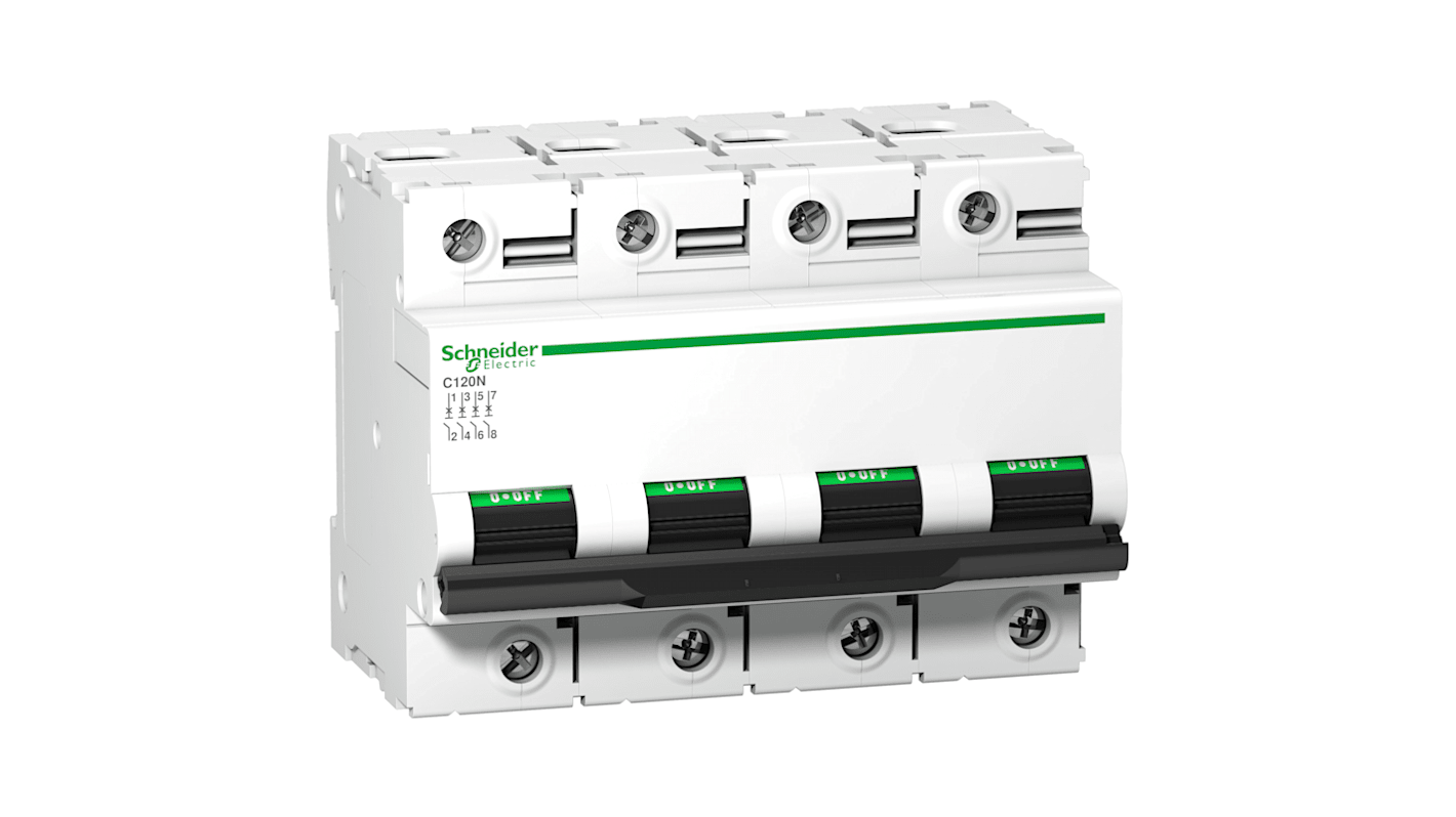 Interruttore magnetotermico Schneider Electric 4P 125A, Tipo B