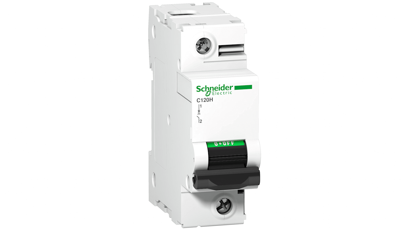 Schneider Electric A9N1 Leitungsschutzschalter Typ C, 1-polig 100A Acti 9 DIN-Schienen-Montage