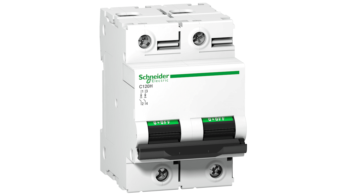 Interruttore magnetotermico Schneider Electric 2P 80A, Tipo C