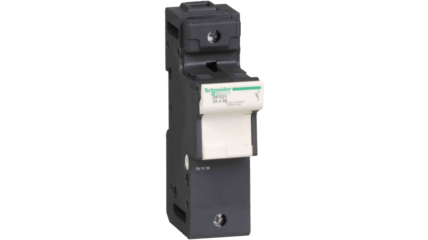 Interruptor seccionador con fusible Schneider Electric, 1, Fusible 22 x 58mm 125A TeSys DF22