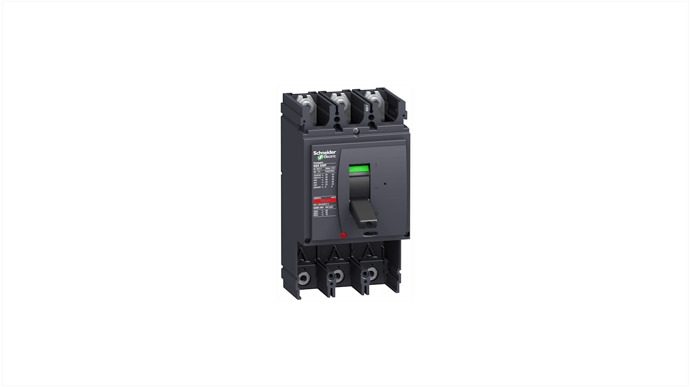 Schneider Electric NSX LV4, Leistungsschalter MCCB 3-polig, 630A / Abschaltvermögen 70 kA 690V, Fest