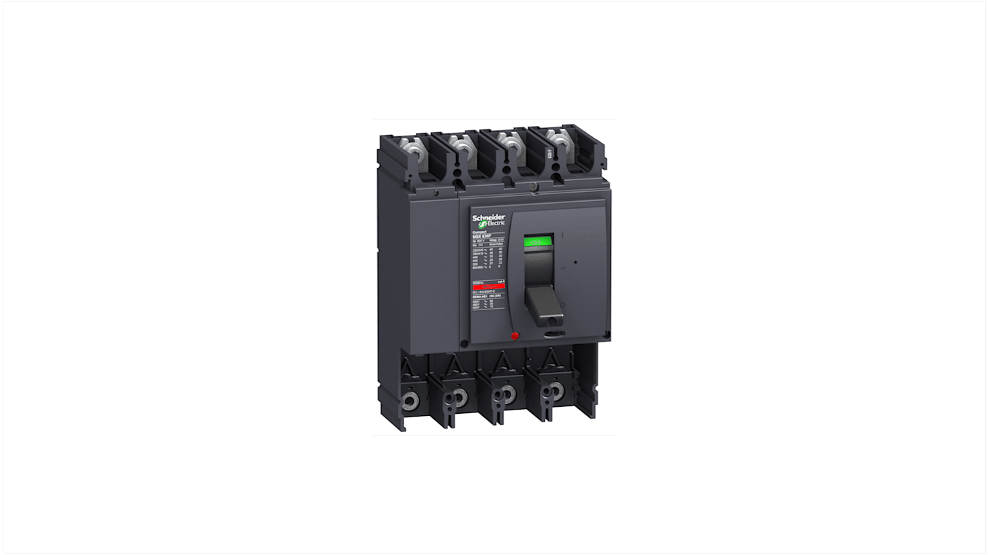 Schneider Electric NSX LV4, Leistungsschalter MCCB 4-polig, 630A / Abschaltvermögen 50 kA 690V, Fest