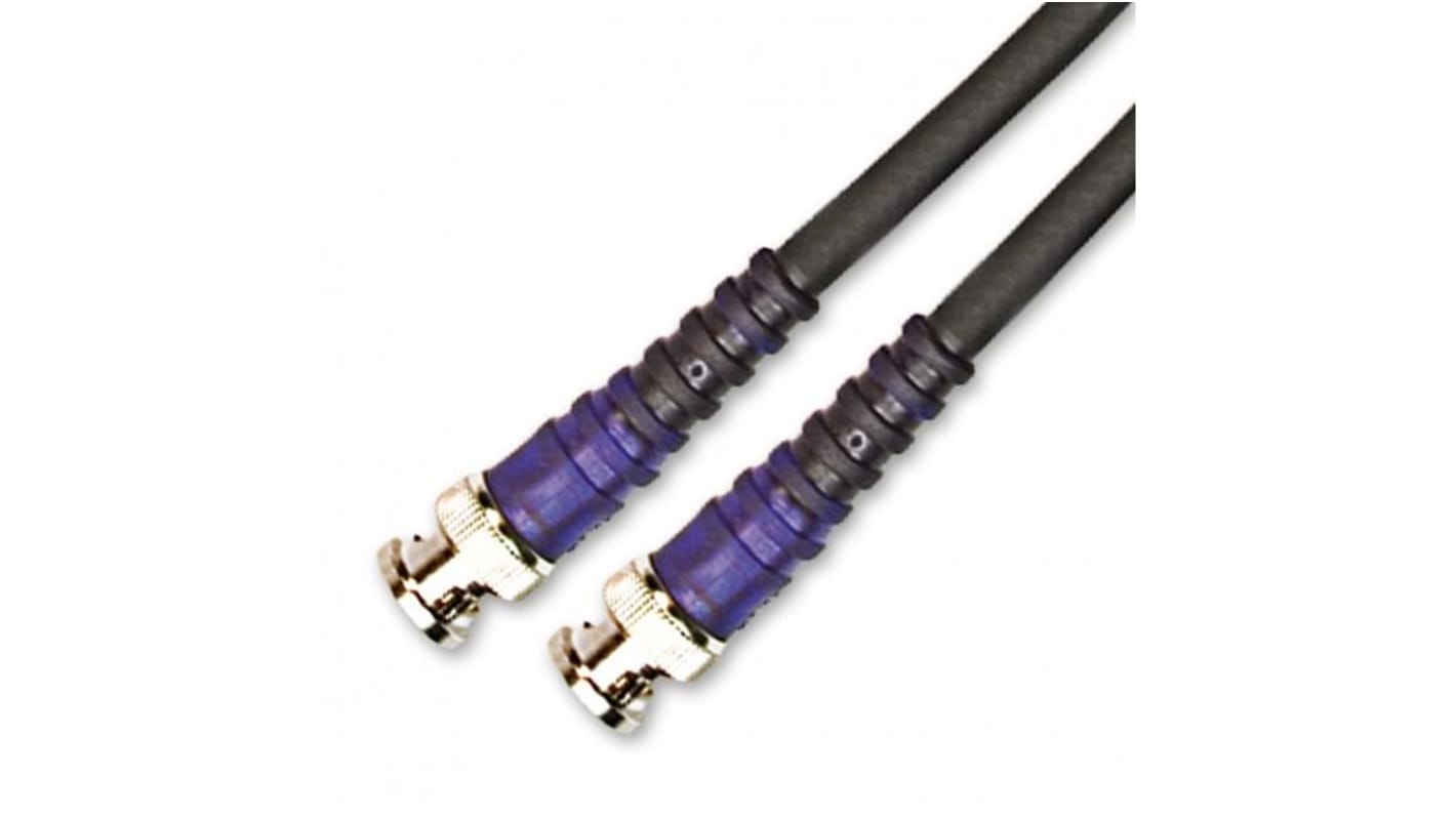 Koaxiální kabel SDI RG6/U, Černá, A: BNC, B: BNC 2m Van Damme S koncovkou