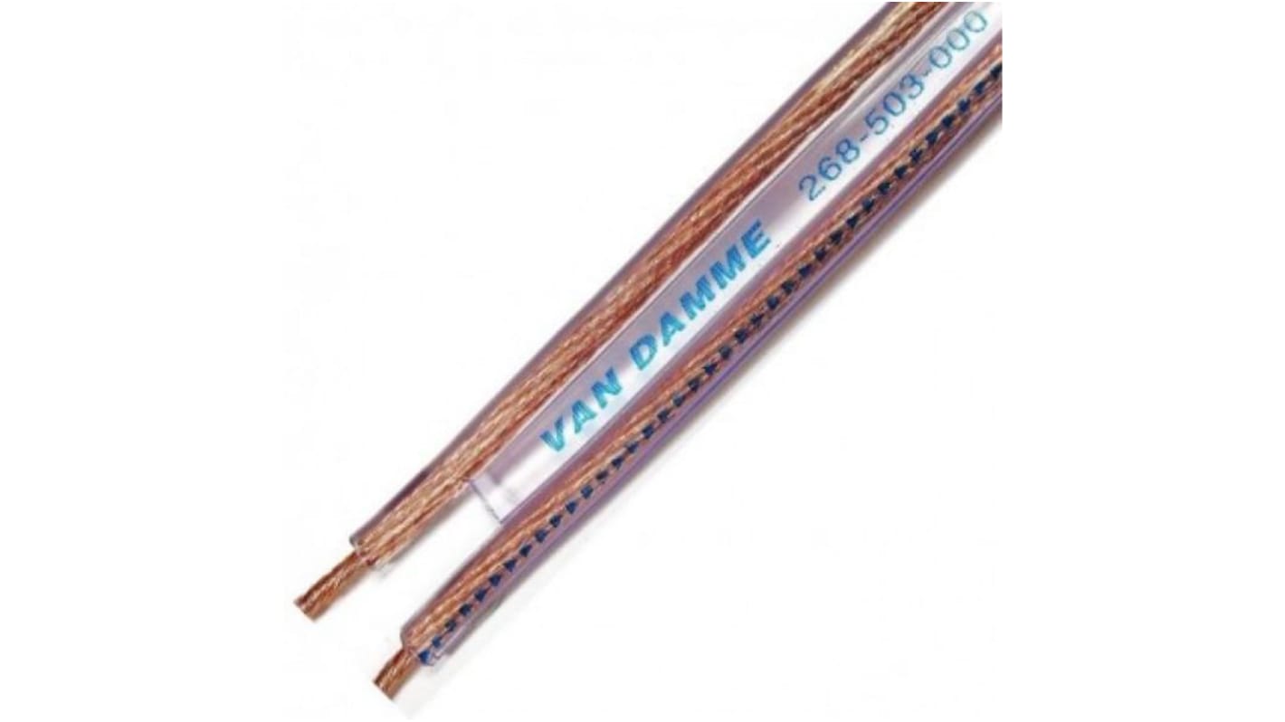Cable para altavoz Van Damme de 2 conductores, sección 1,5 mm², Ø ext. 3.5mm, long, 100m