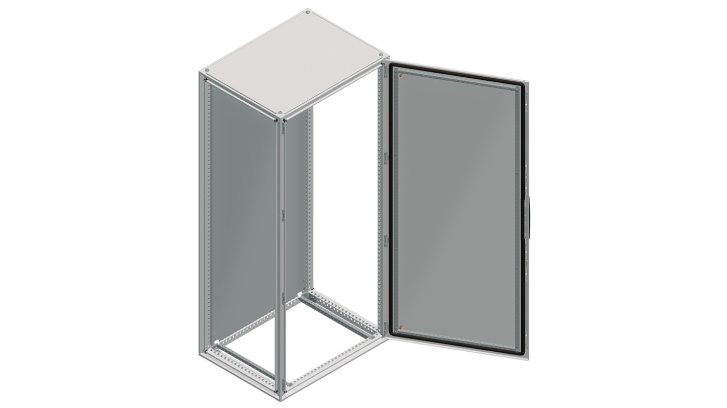 Armario individual de 1 puerta Schneider Electric serie NSYS, de Acero de color Gris, 2000 x 1000 x 400mm, IP55