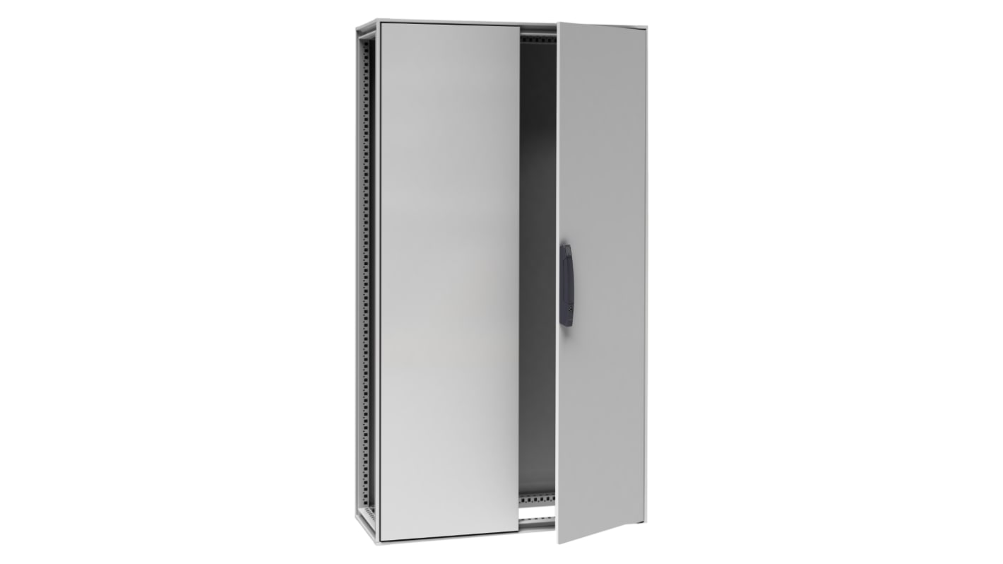 Schneider Electric NSYS Series Steel Double-Door-Door Floor Standing Enclosure, Opaque Door, IP55, 2000 x 1000 x 400mm