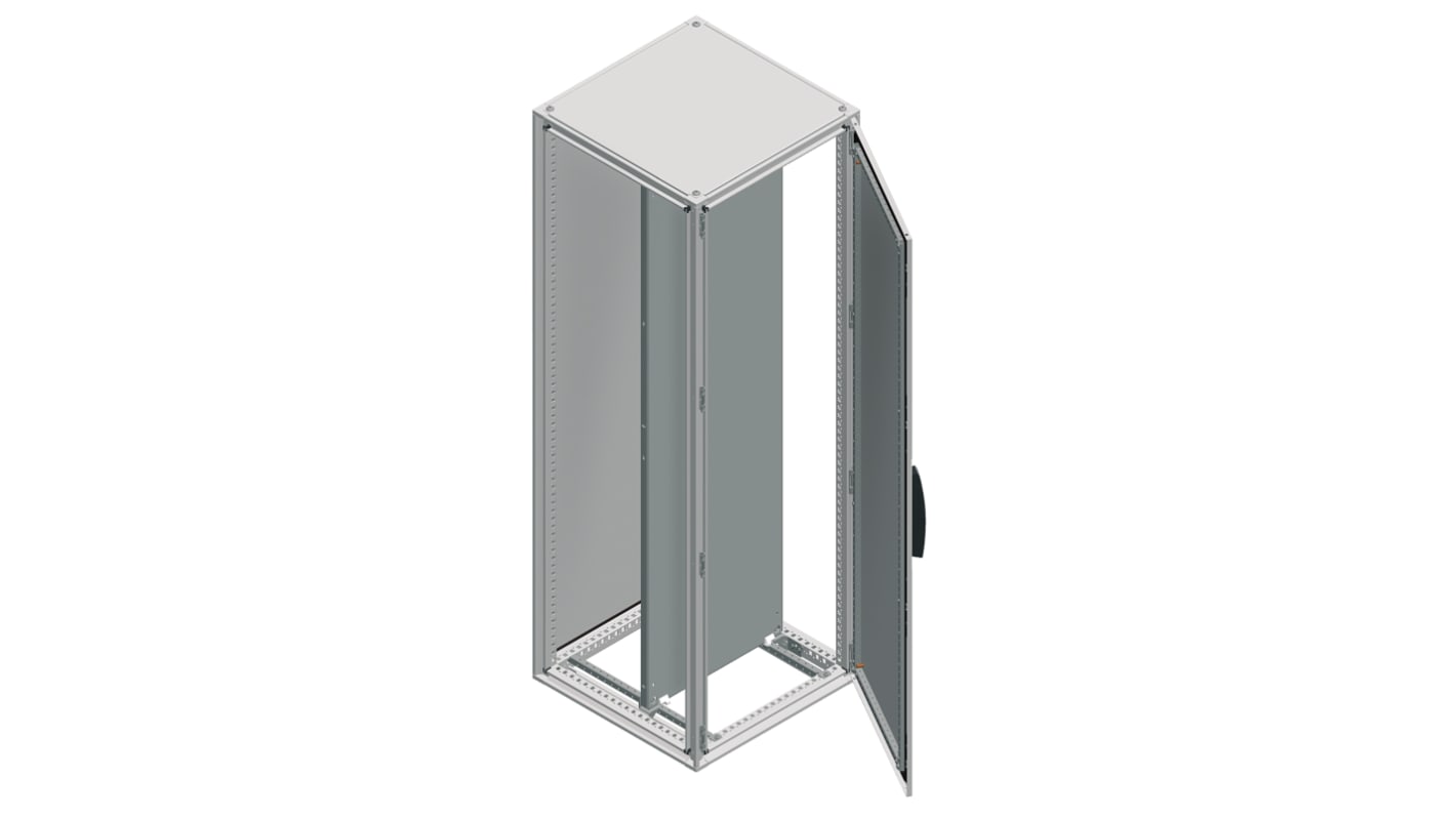 Armario individual de 1 puerta Schneider Electric serie NSYS, de Acero de color Gris, 2000 x 1000 x 400mm, IP55